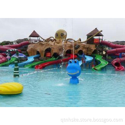 8 Lines Kid Water Slides octopus Water Slides Water Enterta